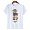 Funny Bear Print Tshirt Women Fashion Cartoon Harajuku Casual T-shirt Female Summer Short Sleeved Top Tees Unisex T Shirt