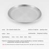 Stainless Steel Plates Dinner Plates Reusable Feeding Serving Tableware Portable Round Plates for Outdoor Camping Picnic BBQ