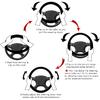 Wildflower Steering Wheel Cover For Women Men, Anti-Slip Breathable And Sweat Absorption Universal 14.5-15 Inch Cute Steering Wheel Protector,