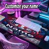 Custom Name Personalized Atletico Madrid Pattern Mousepad, Laptop PC Desk Mat, Decorative Desk Mat for Home Keyboard Pad Gift