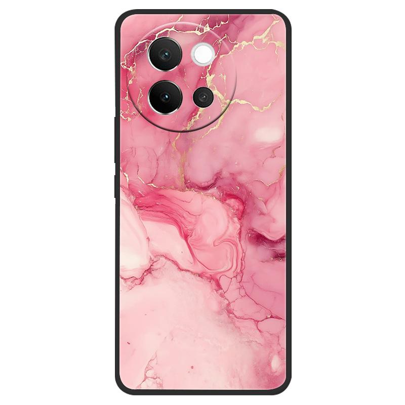 For Vivo V40 Lite 5G Case Marble Soft Matte Silicone Back Cover For Vivo V40 Lite V40Lite Full Coverage Phone Shell 6.78" Coque