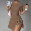 Women's Casual Yoga & Sports Skirt - Spring/Summer Beautiful Back Two-Piece for Golf & Tennis