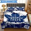 3PCS Toronto Leafs Logo Bedding Set,Including 1pc Duvet Cover And 2pcs Pillowcases Perfect for Bedroom, Dormitory, Fan Christmas Gift