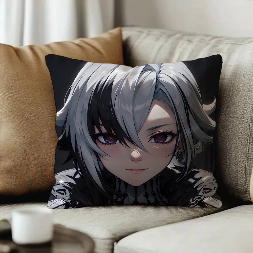 Creative Game Genshin Impact Cute Arlecchino Pillow Anime Pillow Sofa Bed Head Pillow Cover Cushion Cover x cm Fashion