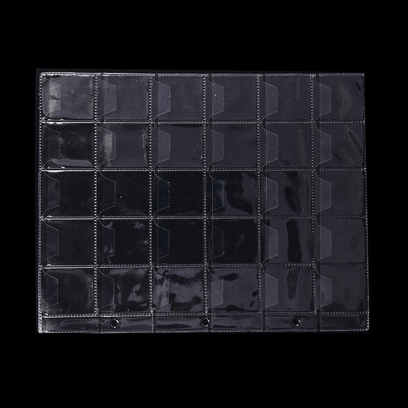 10 stron 30 kieszeni Plastikowe uchwyty na monety Etui na album z pieniędzmi do przechowywania kolekcji,