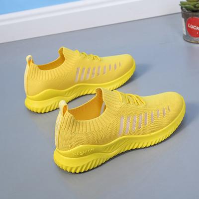 Summer Women's Sneakers Women Running Sport Shoes Woman White Pink Yellow Sneakers Tennis Light Mesh Vulcanize Basket Femme