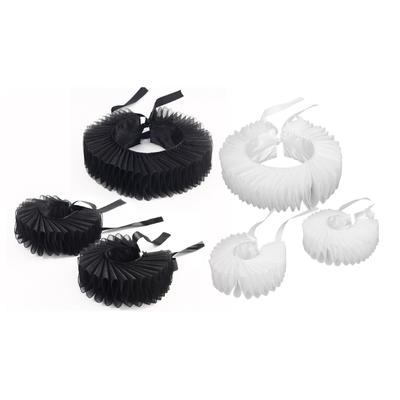 Ruff Collar Ruffled Cosplay Tie for Shirt Blouse Decorative Wristband False Collar Play Costume Accessories