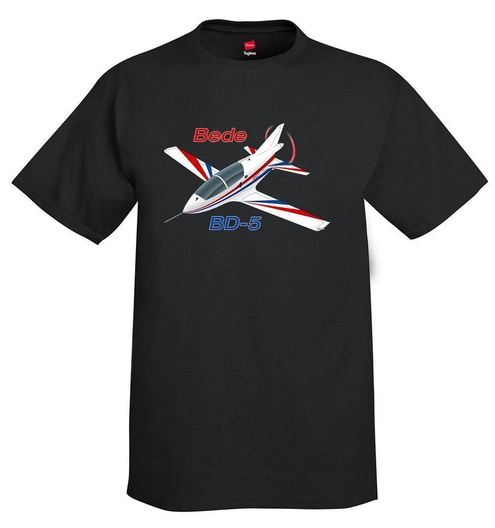 

Bede BD-5 (Red/Blue) Airplane T-Shirt - Personalized w/ Your N# L