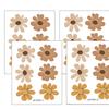 6Pcs Daisy Wall Stickers Self-Adhesive Vinyl Wall Decals Waterproof And Removable Boho Floral