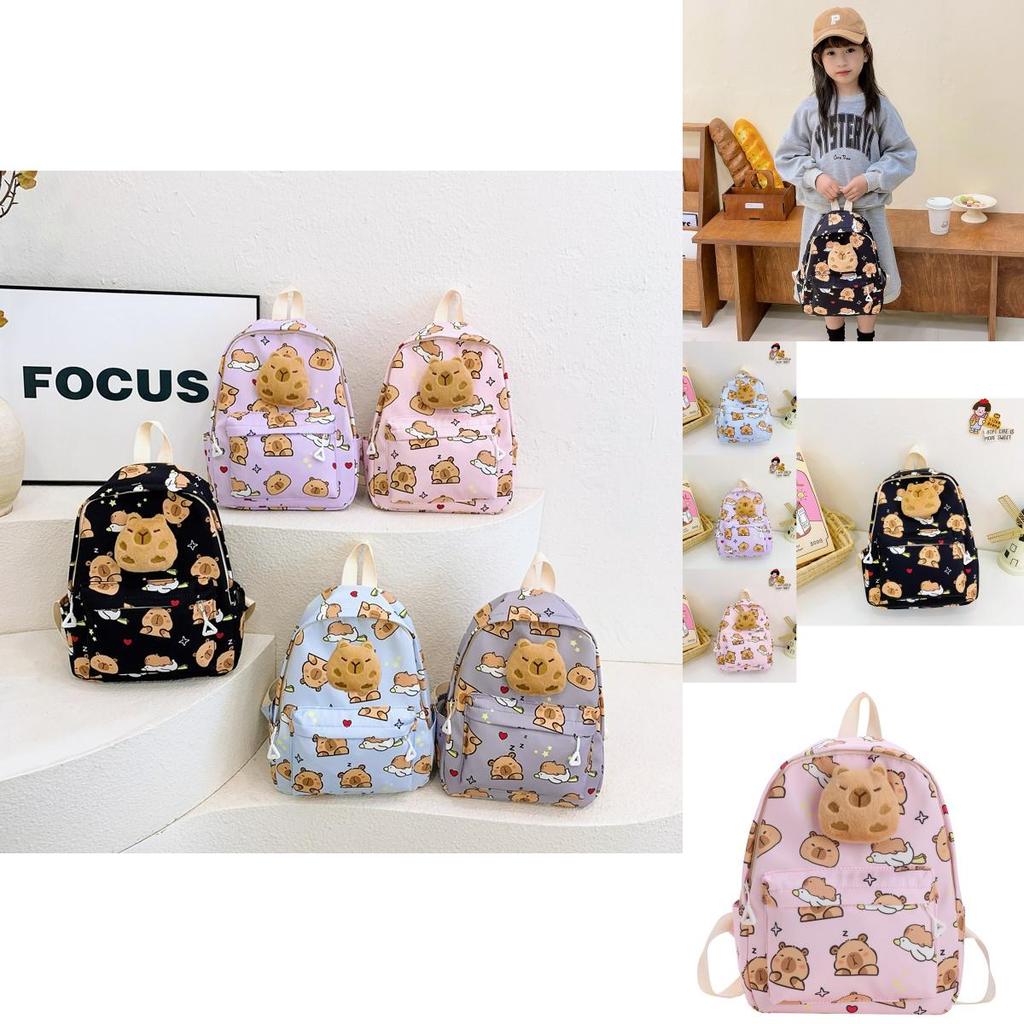 Cute Animal Print School Backpack For Kindergarten And Primary School Children