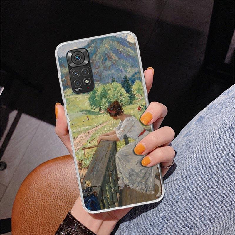 Claude Monet Garden Lotus Bridge Phnoe Case for Phnoe Case for Xiaomi Redmi Note 15 14 14S 13 Pro Plus 12 12S 11S 11E 10S 10 11T