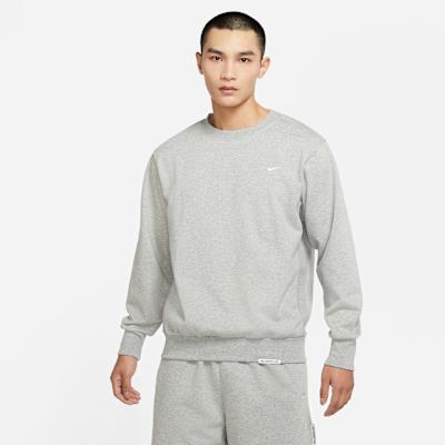 Nike Sweatshirts Men s Light Gray Crew Neck Moderate Regular 2XL