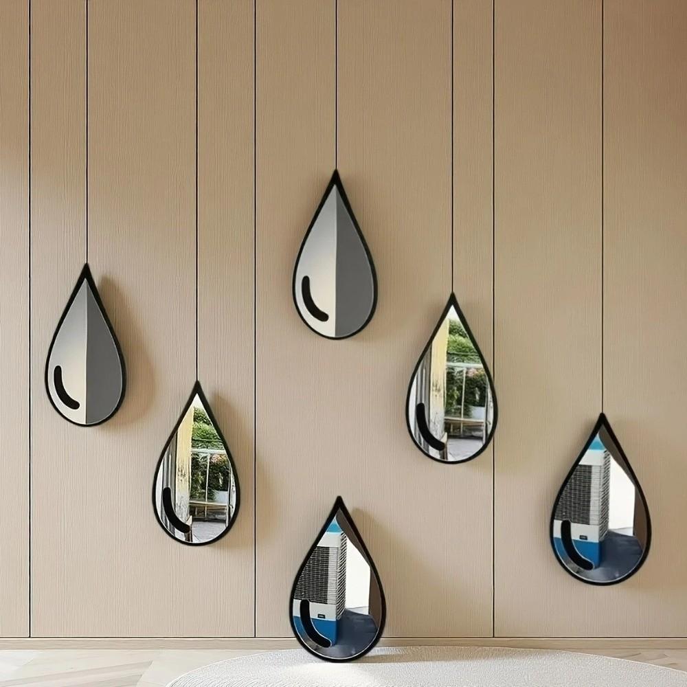 3Pcs Self-Adhesive Acrylic Mirror Wall Stickers Wall Mount Wall Decals  Bedroom Decor