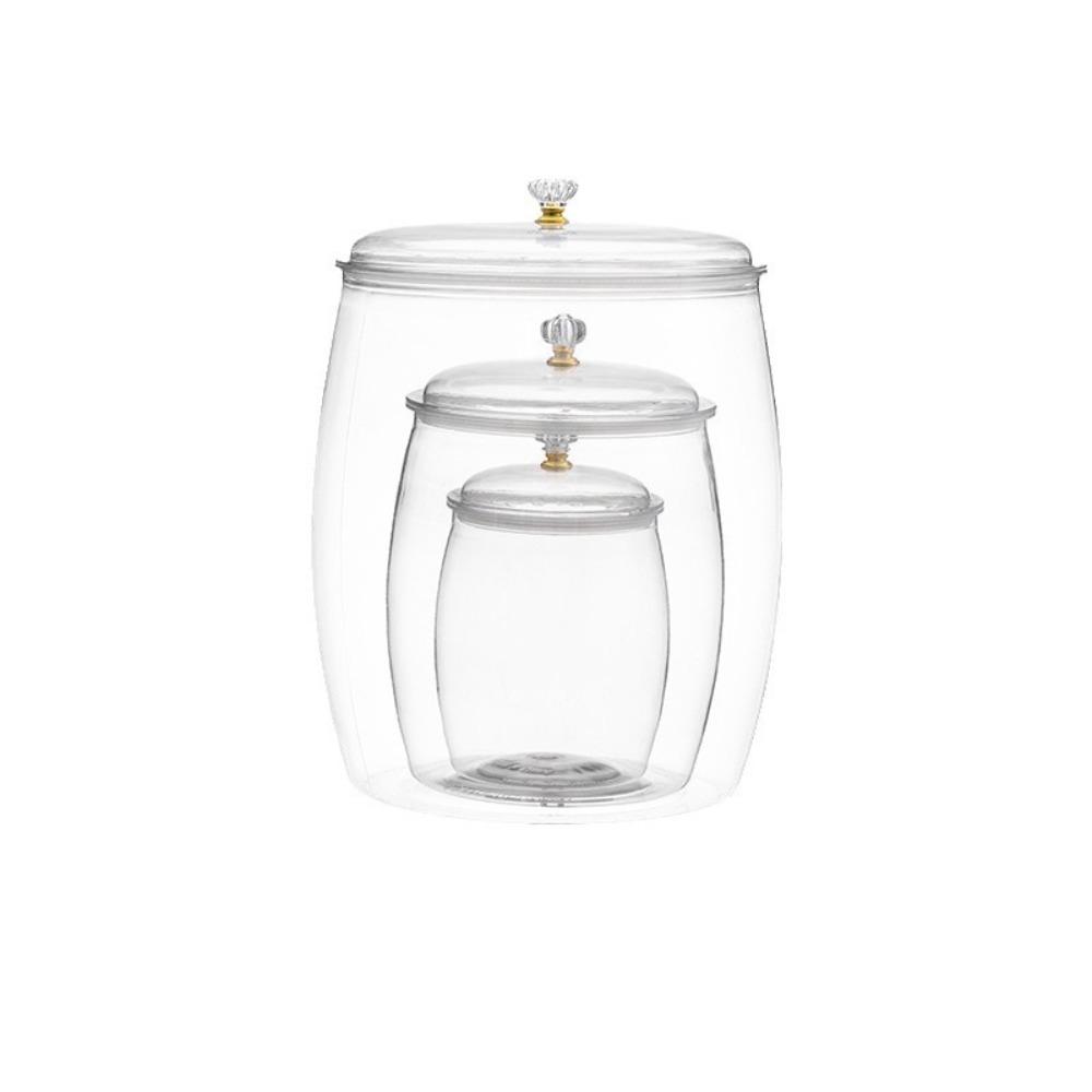 With Lid Grains Storage Box Sealed Food Storage Canister Cereals Storage Jar  Cookie