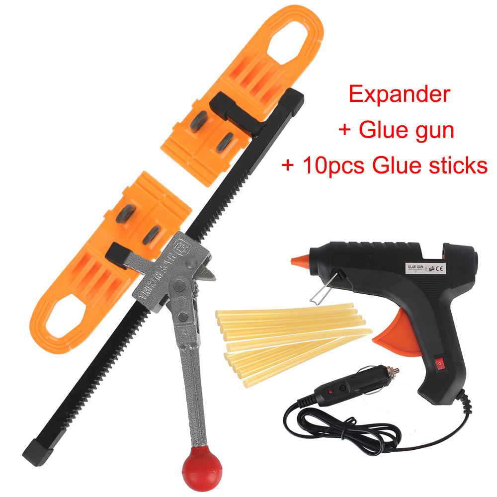 Car Dent Puller Expander 12V Glue Gun Sticks Set Pulling Tabs Bodywork Repair Kit Dents Removal Hand Garage Tools Accessories