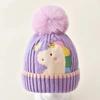 Children's Knitted Wool Hat Cartoon Cute Winter Boys and Girls Winter Baby Hat Warm Ear Protection