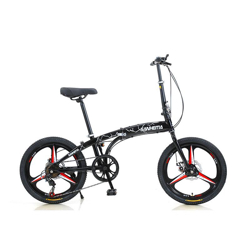 20" Tuscon Enjoyment Folding Bike: Integrated Wheels, Adult Leisure & Mountain Riding