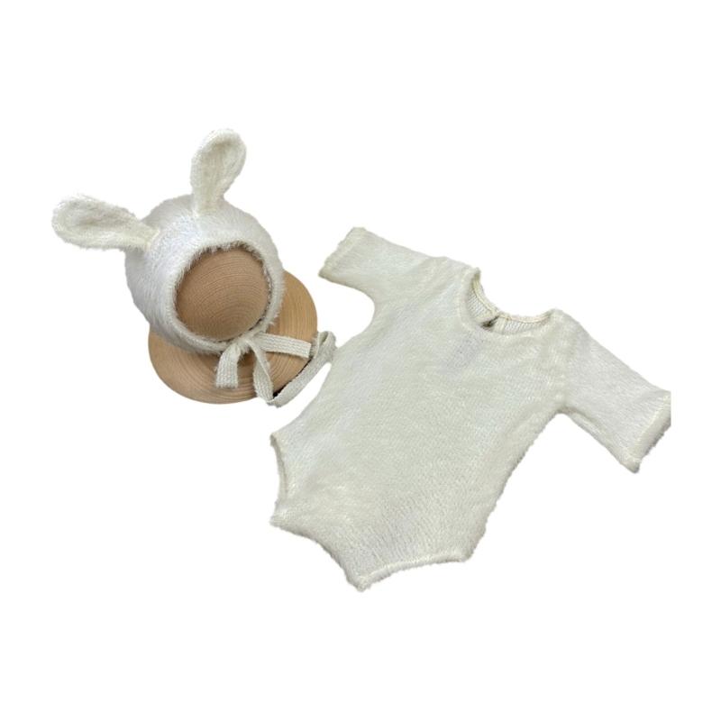 

Newborn Photo Costume Romper and Hat Photo Props Infant Photoshooting Costume Newborn Shower Gift Photography Outfits 1