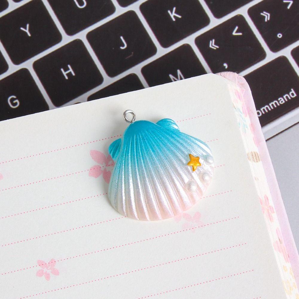 Pearl Simulated Sea Shell Gradient Color DIY Jewelry Accessory Resin Starfish  Jewelry Making