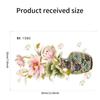 Toilet Sticker Waterproof Floral Butterfly Self Adhesive Removable No Trace for Home Bathroom Renovate