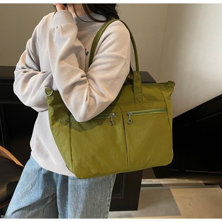 Canvas Bag Women's Large Capacity  New Summer Versatile Messenger Bag Casual College Student Tote Bag