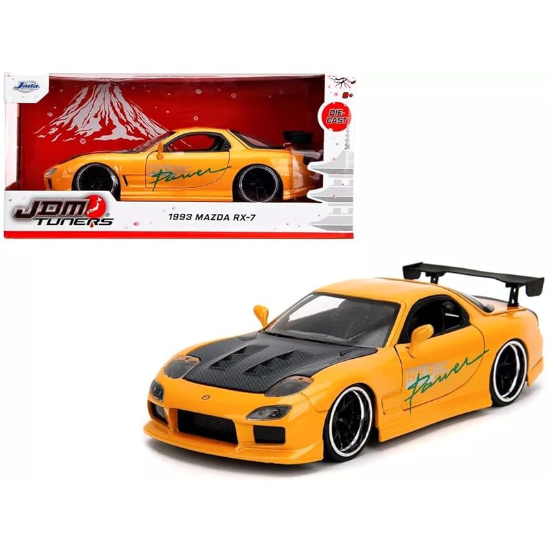 

JADA TOYS 1/24 mazda RX-7 FD3S HKS tuned yellow Tuned JDM Tuners mini car [product]