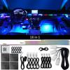 18 In 1 Car Symphony Ambient Light RGB LED Atmosphere Acrylic Strip Remote APP