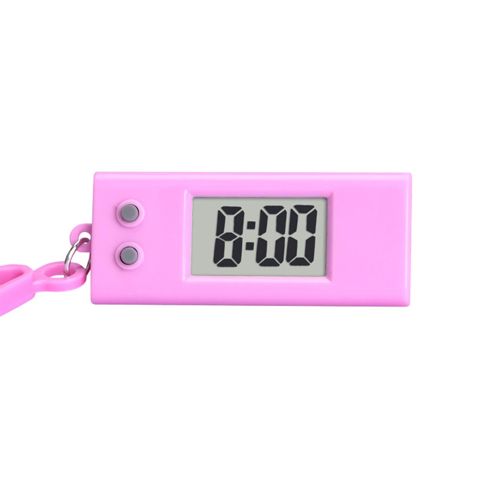 

Работа, учеба, бесшумные электронные часы, портативный студенческий рюкзак, брелок, маленькие подвесные часы, компактные электронные часы One Size розовый