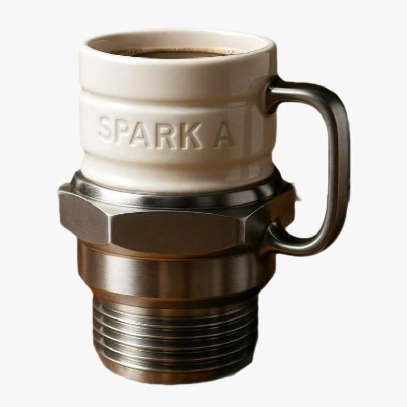 Engine V Cup V Creative Mug Resin Crafts High-end Niche Mechanical Engine Ornament