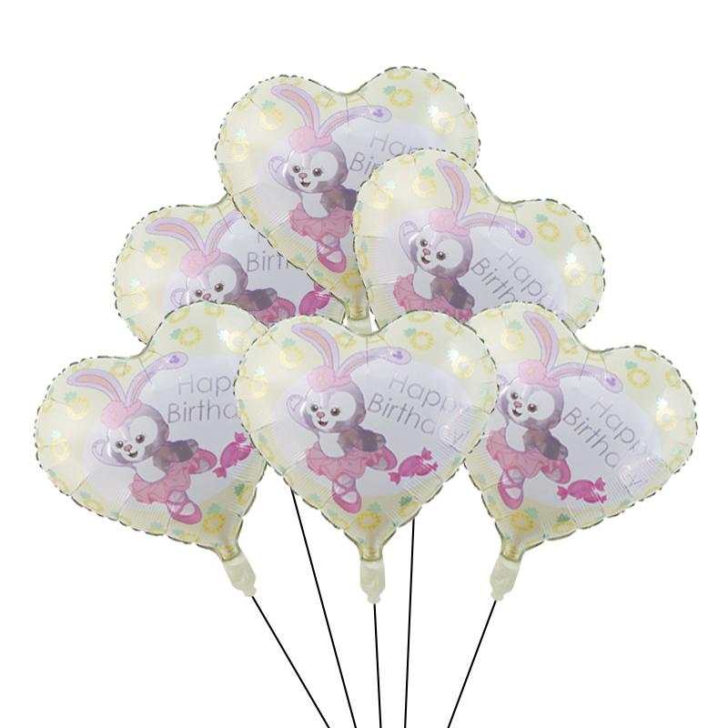 Disney Story  Lina Bell And Stellalou Cartoon Balloons Birthday Decor Baby Shower 32inch Number Foil Balloons Wedding Supplies