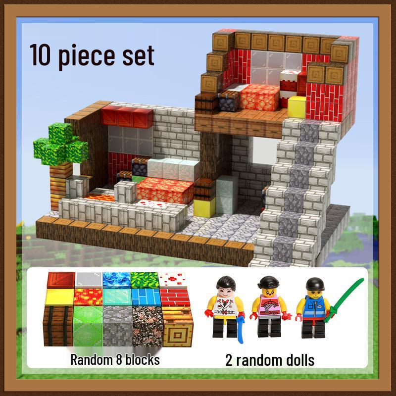 Ouyi Magnetic Minecraft Cube Set - Building Block Peripherals and Toys