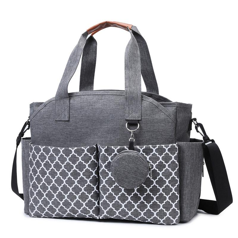 New Mommy Bag Large Capacity Portable Shoulder Bag Lightweight Multifunctional Portable Anti-splashing Storage Bag