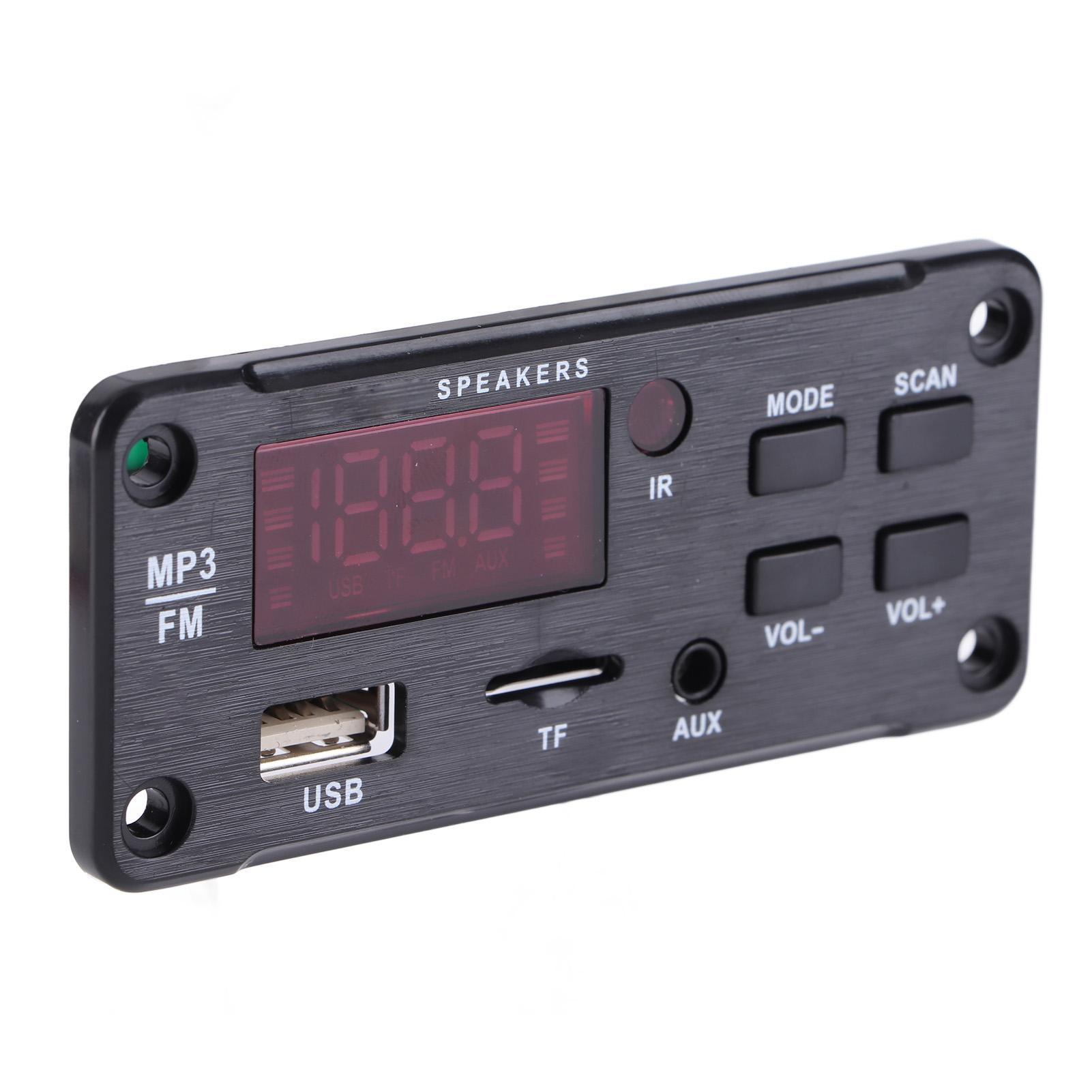 

Постійний струм 6 В12V Bluetooth 5.0 MP3 декодер модуль цифровий дисплей подвійне декодування бездротовий аудіоприймач