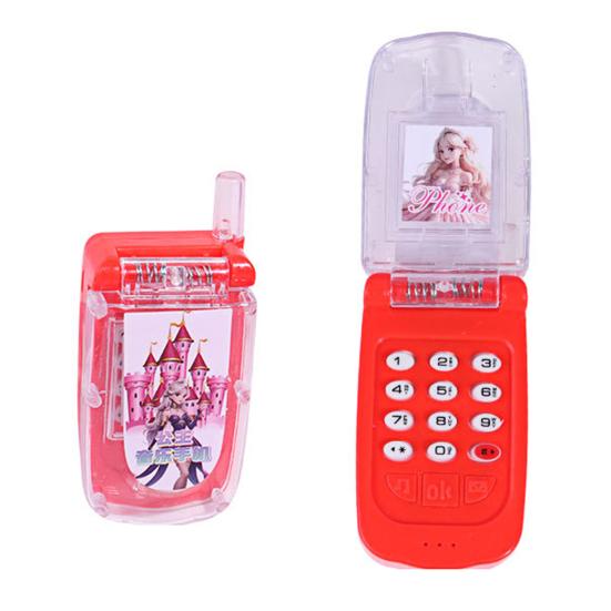 Kids Mobile Boys Phone Toy with Simulated Girls Princess Flip Phone