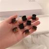 Plastic Mini Hair Clip Claw Cute Hair Clips Plastic Black Hairpin Clamp for Ladies Headwear Hair Styling
