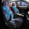 2pcs, Decorative Wolf Nebula Scenery Style Car Seat Covers, Washable Soft Fabric, Universal Fit Adds Beautiful Fashionable Accen