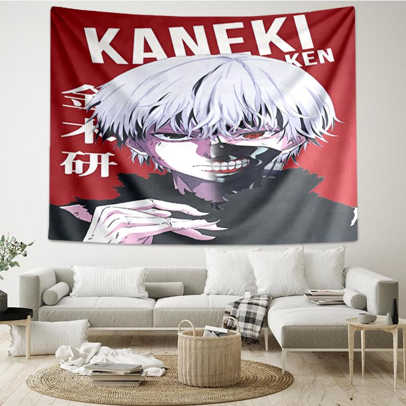 Tokyo Ghoul Kaneki's Struggle Tapestry Room Decoration Wall Hanging for Living Room Bedroom, dormitory, Birthday and Christmas gifts
