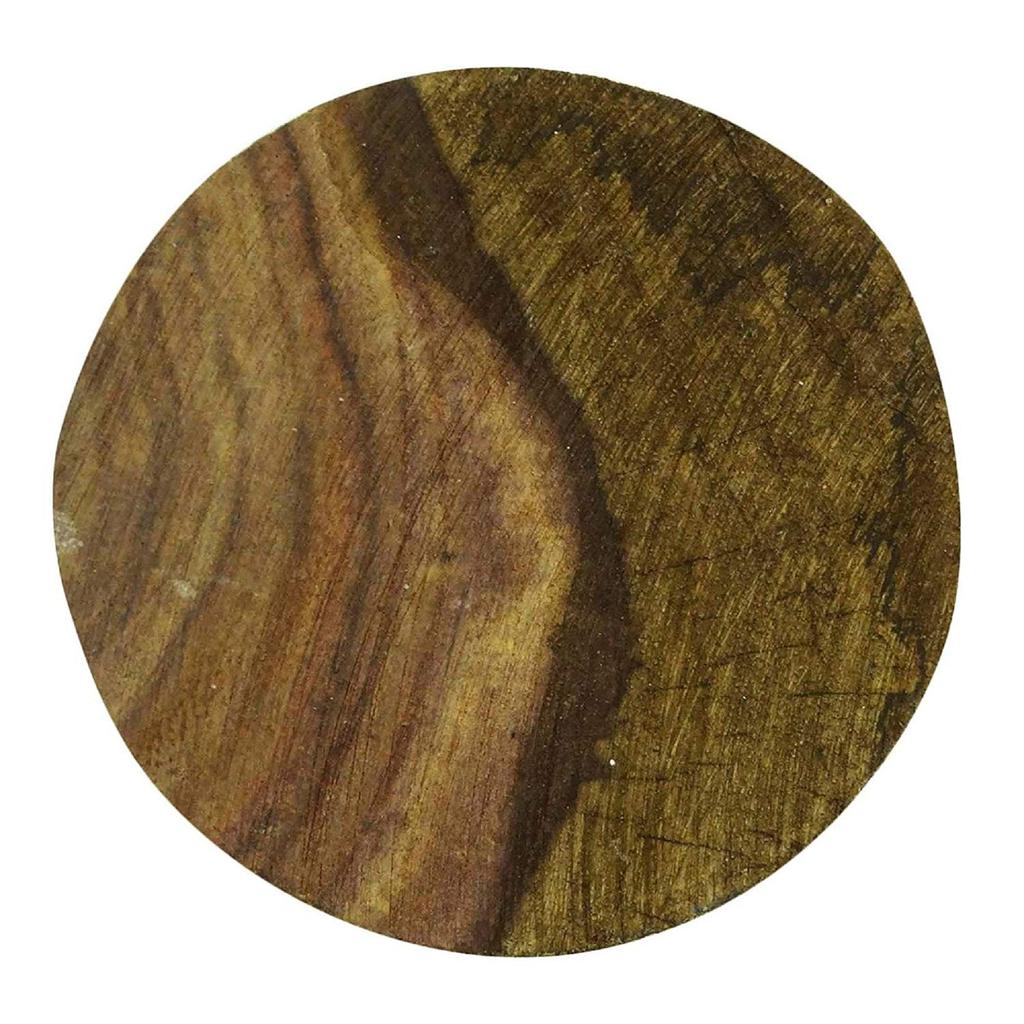 Runder Blumendruck, handgefertigter Holzdruckblock, Holzhandwerk, indische Kunst