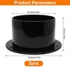  Strong ABS Air Duct  Flanges Easy to Use for HVAC & Dryer Venting