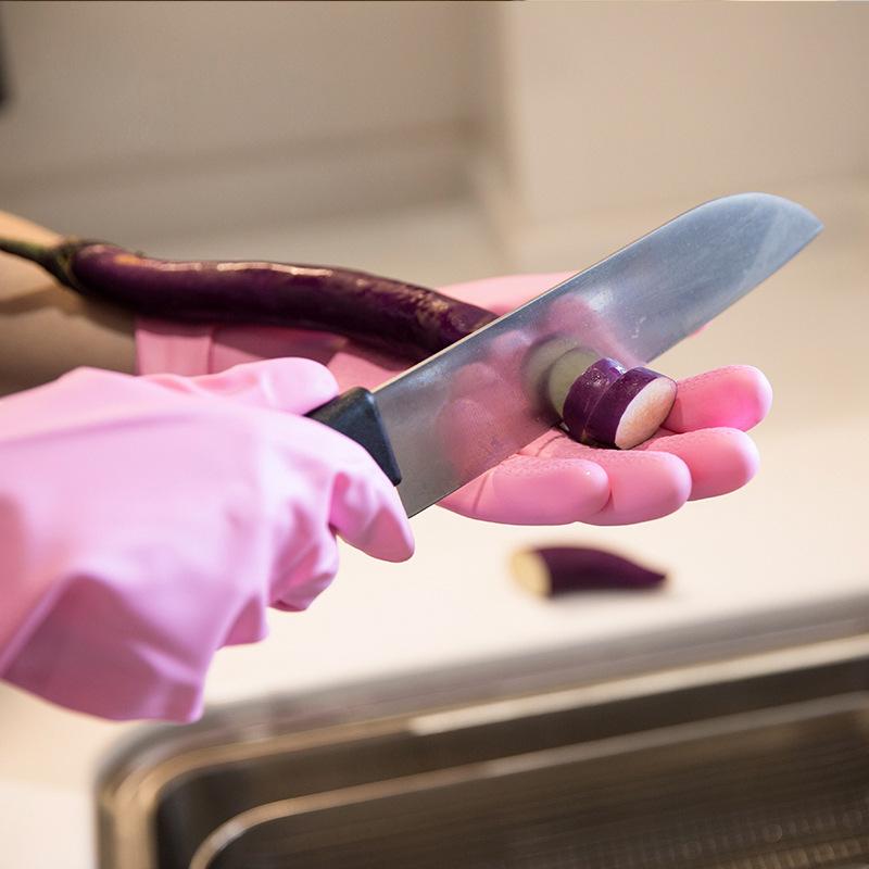 Dish Washing Gloves Thin Rubber Latex Long and Short Kitchen Dishes Washing Clothes Not Easy To Break Rubber Rubber Plastic Cleaning Housework