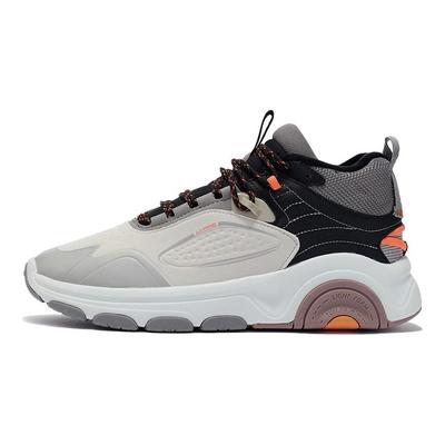 Li Ning Warm Edge Trend Rebound Mid-Top Running Shoes Men Running Shoes Gray AGLR239-1