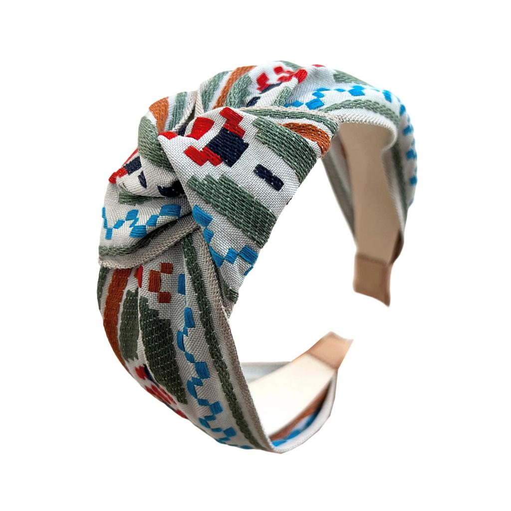Creatieve Geborduurde Haarbanden Elastische Boheemse Hoofdbanden Strand Haaraccessoire Voor Vrouwen Culturele Mode Accessoires