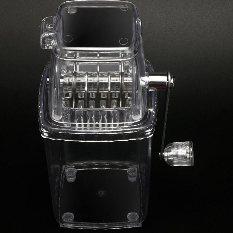 Ice Crusher Hand-Crank Ice Shaver And Snow Cone Machine Portable Ice Machine With Stainless Steel Blades For Snow Cones