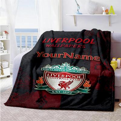 Liverpool Personalizuotas Vardinis Antklodė Lengvas Personalizuotas Antklodė Minkštas ir Jaukus Lovai Patalynei Svetainei Svetainė Keturiems Metams Universalus
