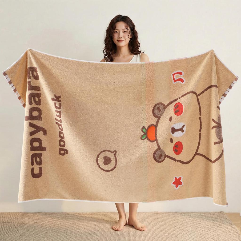 100% Cotton Thickened Quick-Dry Bath & Beach Towel - Enlarged & Premium Quality for Men