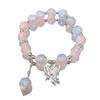 Fairy Butterfly Jade Fragment Bracelet: Mori Style, Sweet Colorful Beads for Best Friends