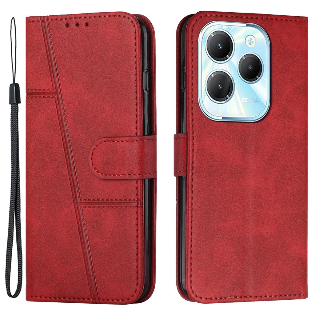 For Infinix Hot 40/Hot 40 Pro Phone Case Wallet Stand Cover Calf Texture