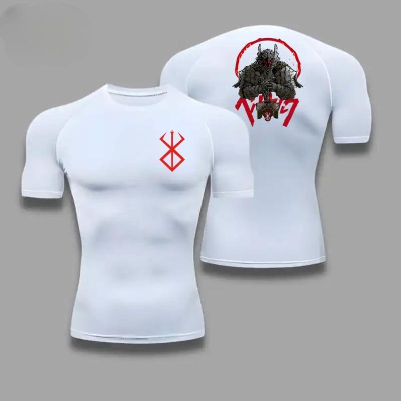 Men Ultra-Light Quick-Dry Athletic T-Shirt Breathable Stretchy Moisture-Wicking Short Guts Sleeve for Fitness Gym Sports Workout