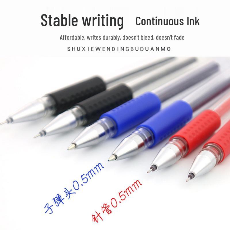 Europeisk Standard 0,5 mm Svart Gel Kulspetspenna - Business Signatur Rollerball, Kulspets för Markering och Pappersvaror.