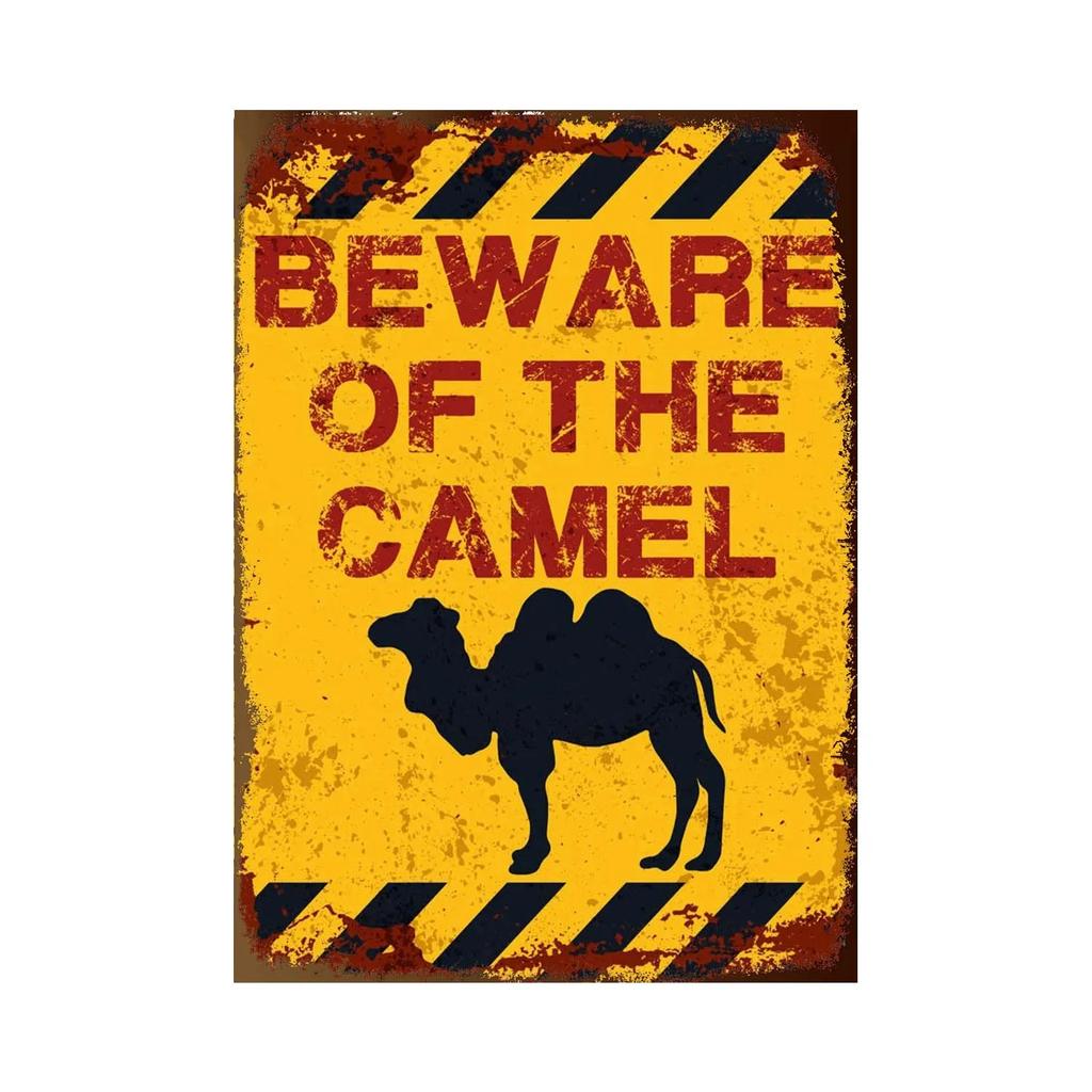 BEWARE OF Rabbit Retro Plaque Metal Tin Signs Garden Decoration Mouse Monkey Wall Stickers Kraken Plate Animal Warning Sign